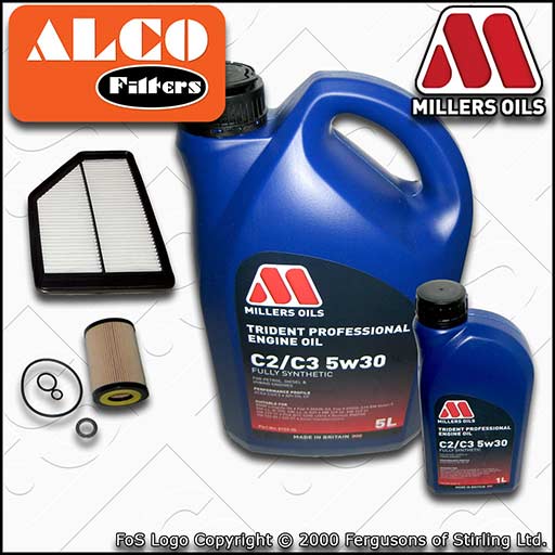 SERVICE KIT for HONDA CR-V 2.2 I-CTDI OIL AIR FILTER +C2/C3 5w30 OIL (2007-2009)