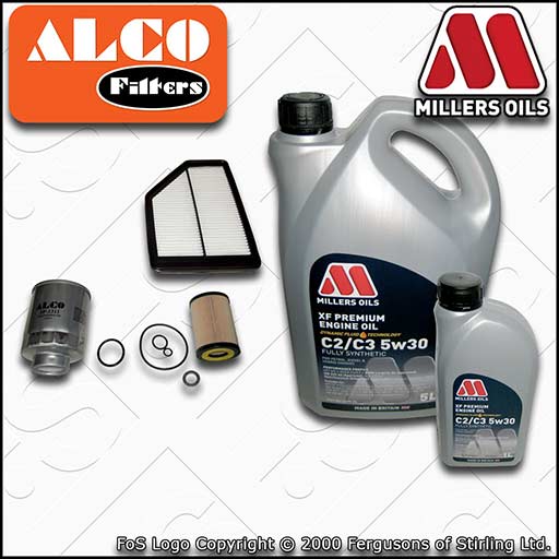 SERVICE KIT for HONDA CR-V 2.2 I-CTDI OIL AIR FUEL FILTERS +5w30 OIL (2007-2009)