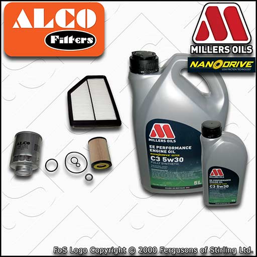 SERVICE KIT for HONDA CR-V 2.2 I-CTDI OIL AIR FUEL FILTERS +EE OIL (2007-2009)