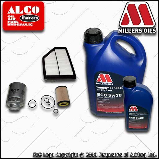 SERVICE KIT for HONDA CR-V 2.2 I-CTDI -DPF OIL AIR FUEL FILTERS +OIL (2007-2009)