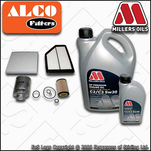 SERVICE KIT for HONDA CR-V 2.2 I-CTDI OIL AIR FUEL CABIN FILTER +OIL (2007-2009)