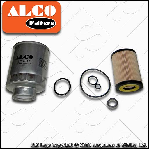 SERVICE KIT for HONDA CR-V 2.2 I-CTDI ALCO OIL FUEL FILTERS (2007-2009)