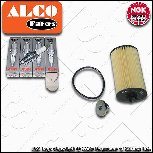 SERVICE KIT for VAUXHALL OPEL ADAM 1.4 S OIL FILTER SPARK PLUGS (2014-2019)