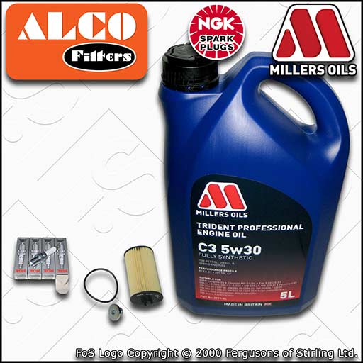 SERVICE KIT for VAUXHALL ASTRA J 1.4 TURBO OIL FILTER PLUGS +OIL (2012-2015)