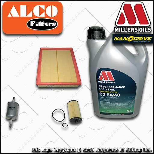 VAUXHALL/OPEL VECTRA C MK2 1.8 Z18XER OIL AIR FUEL FILTER SERVICE KIT +5w40 OIL