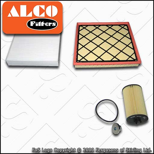 SERVICE KIT for VAUXHALL ASTRA J 1.4 16V ALCO OIL AIR CABIN FILTERS (2009-2015)