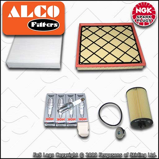 SERVICE KIT for VAUXHALL ASTRA J 1.4 16V OIL AIR CABIN FILTERS PLUGS (2009-2015)