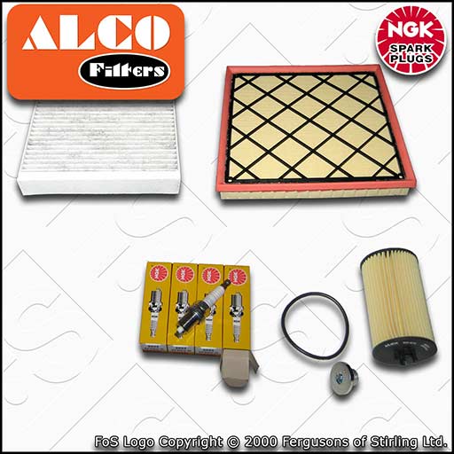 SERVICE KIT for VAUXHALL ASTRA J 1.6 16V OIL AIR CABIN FILTERS PLUGS (2009-2015)