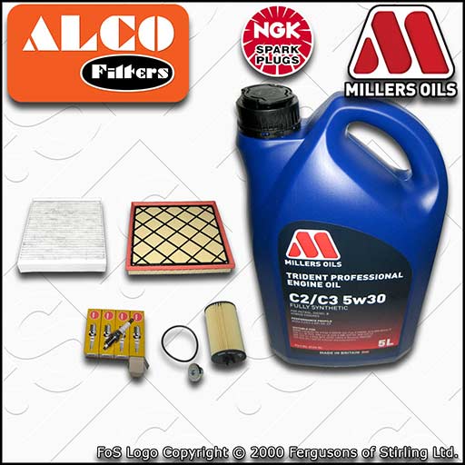 SERVICE KIT for VAUXHALL ASTRA J 1.6 16V OIL AIR CABIN FILTER PLUGS +OIL (09-15)