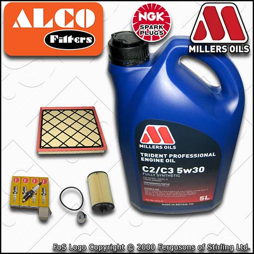 SERVICE KIT for VAUXHALL ASTRA J 1.6 16V OIL AIR FILTERS PLUGS +OIL (2009-2015)