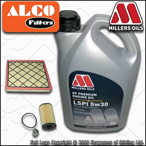 SERVICE KIT for VAUXHALL ASTRA J 1.4 TURBO OIL AIR FILTERS +OIL (2009-2012)