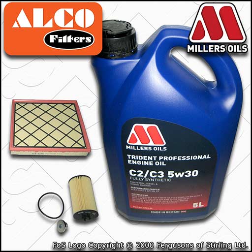 SERVICE KIT for VAUXHALL ASTRA J 1.4 TURBO OIL AIR FILTERS +OIL (2012-2015)