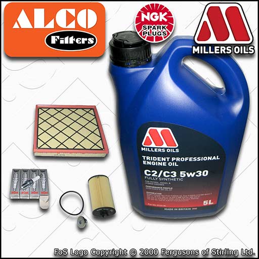 SERVICE KIT for VAUXHALL ASTRA J 1.4 TURBO OIL AIR FILTER PLUGS +OIL (2012-2015)