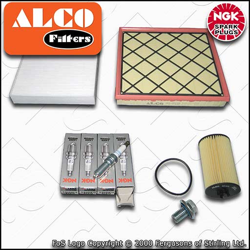 SERVICE KIT for VAUXHALL OPEL CASCADA 1.6 OIL AIR CABIN FILTER PLUGS (2013-2019)