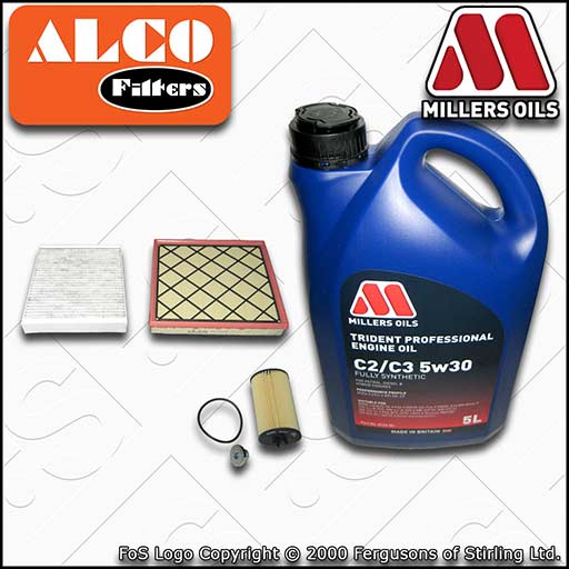 SERVICE KIT for VAUXHALL OPEL CASCADA 1.4 OIL AIR CABIN FILTERS +OIL (2013-2019)