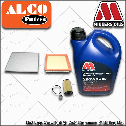 SERVICE KIT for VAUXHALL OPEL ADAM 1.2 1.4 OIL AIR CABIN FILTER +OIL (2012-2019)