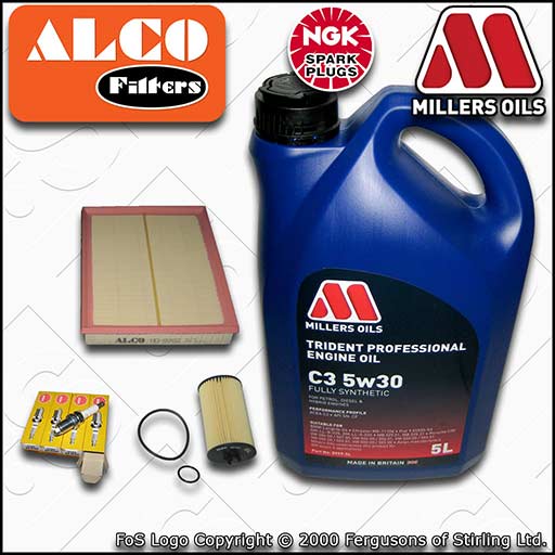 VAUXHALL/OPEL ASTRA H MK5 1.4 (19MA9235->) OIL AIR FILTER PLUGS SERVICE KIT +OIL