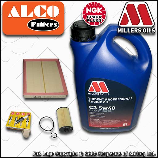 VAUXHALL/OPEL ASTRA H MK5 1.4 (19MA9235->) OIL AIR FILTER PLUGS SERVICE KIT +OIL