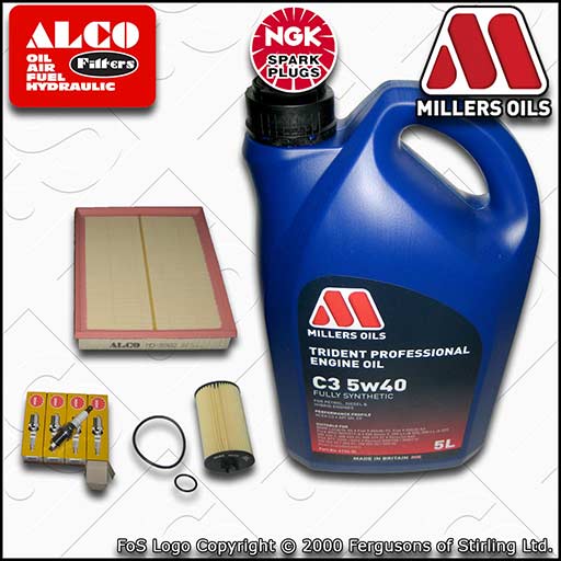 VAUXHALL ZAFIRA MK2 1.6 A16XER OIL AIR FILTER PLUGS SERVICE KIT +OIL (2007-2011)