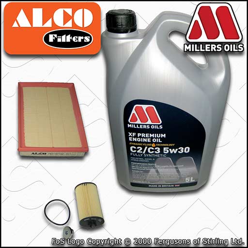 SERVICE KIT for VAUXHALL TIGRA 1.4 16V 19MA9235-> OIL AIR FILTERS +OIL 2007-2009