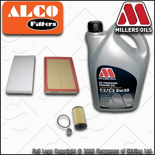 SERVICE KIT for VAUXHALL TIGRA 1.4 19MA9235-> OIL AIR CABIN FILTERS +OIL (07-09)