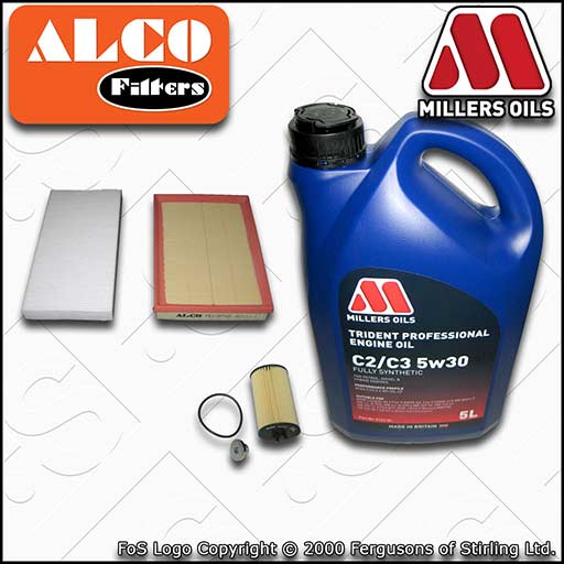 SERVICE KIT for VAUXHALL TIGRA 1.4 19MA9235-> OIL AIR CABIN FILTERS +OIL (07-09)