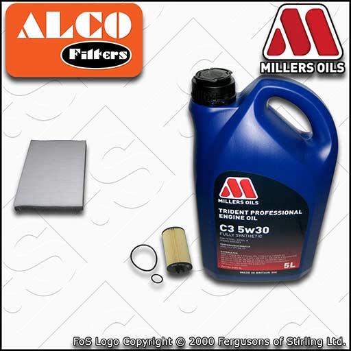 VAUXHALL/OPEL ASTRA H MK5 1.4 (19MA9235->) OIL CABIN FILTER SERVICE KIT +OIL