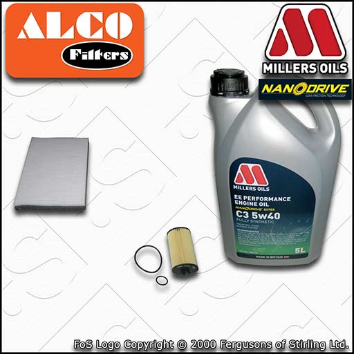 VAUXHALL/OPEL ASTRA H MK5 1.4 (19MA9235->) OIL CABIN FILTER SERVICE KIT +EE OIL