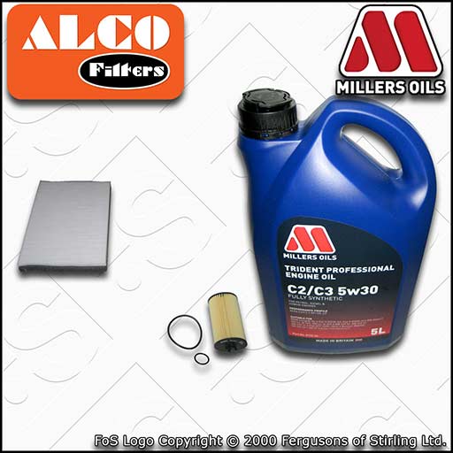 VAUXHALL/OPEL ASTRA H MK5 1.4 (19MA9235->) OIL CABIN FILTER SERVICE KIT +OIL