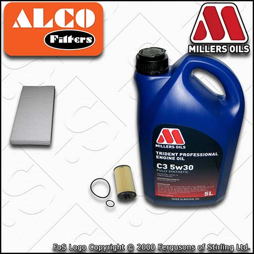 VAUXHALL/OPEL VECTRA C MK2 1.8 Z18XER OIL CABIN FILTER SERVICE KIT +5w30 OIL