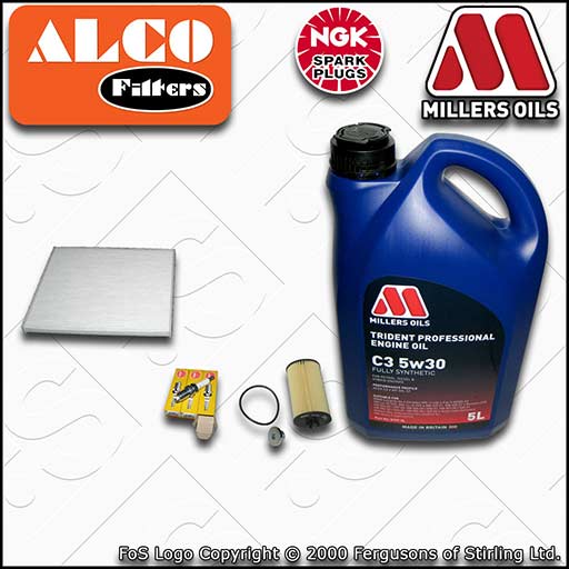 SERVICE KIT VAUXHALL OPEL CORSA D 1.0 19MA9235>Z10XEP OIL CABIN FILTER PLUGS+OIL