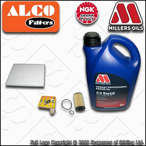 SERVICE KIT VAUXHALL OPEL CORSA D 1.4 19MA9235>Z14XEP OIL CABIN FILTER PLUGS+OIL