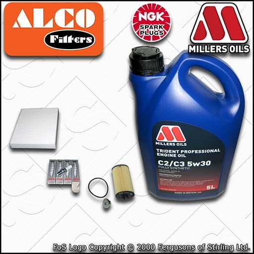 SERVICE KIT for VAUXHALL ASTRA J 1.4 TURBO OIL CABIN FILTER PLUGS +OIL 2012-2015