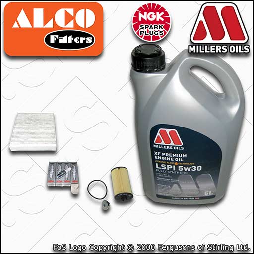 SERVICE KIT for VAUXHALL ASTRA J 1.4 TURBO OIL CABIN FILTER PLUGS +OIL 2009-2012