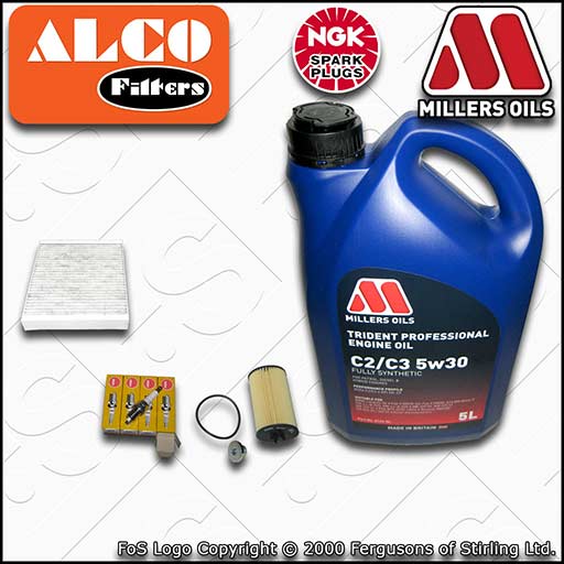 SERVICE KIT for VAUXHALL ASTRA J 1.6 16V OIL CABIN FILTER PLUGS +OIL (2009-2015)