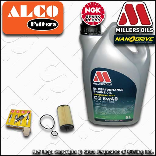 VAUXHALL ZAFIRA MK2 1.6 Z16XER OIL FILTER PLUGS SERVICE KIT +FS OIL (2007-2011)