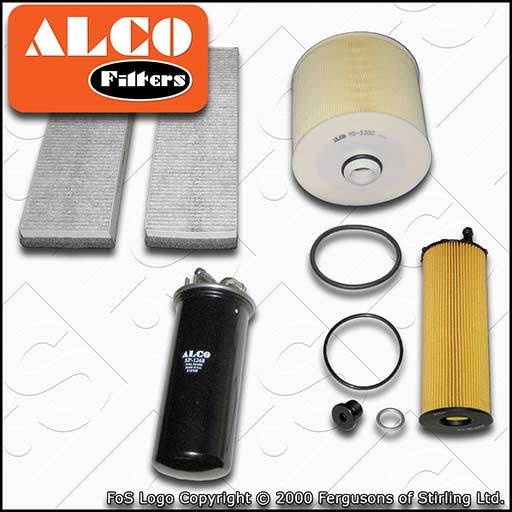 SERVICE KIT for AUDI A6 (C6) 2.7 TDI ALCO OIL AIR FUEL CABIN FILTERS (2004-2008)