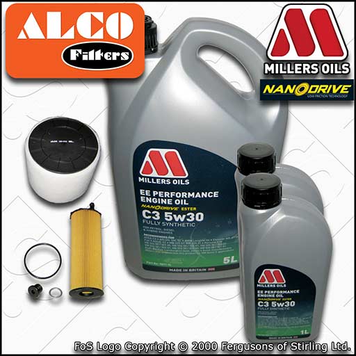 SERVICE KIT for AUDI A5 (8T) 2.7 3.0 TDI OIL AIR FILTER +EE NANO OIL (2007-2008)