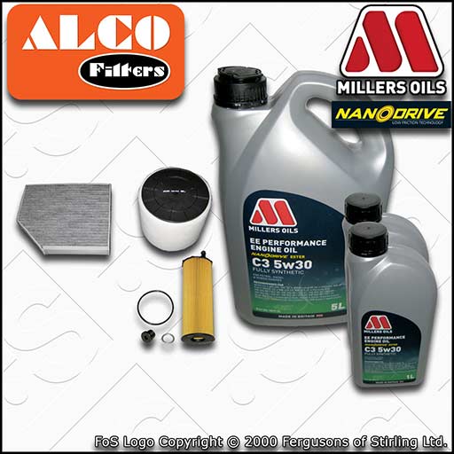 SERVICE KIT for AUDI A5 (8T) 2.7 3.0 TDI OIL AIR CABIN FILTERS +OIL (2007-2008)