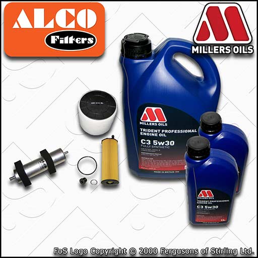 SERVICE KIT for AUDI A5 (8T) 2.7 3.0 TDI OIL AIR FUEL FILTERS +OIL (2007-2008)