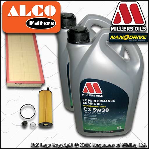 SERVICE KIT for AUDI Q7 3L TDI OIL AIR FILTER with 10L EE 5w30 OIL (2006-2008)