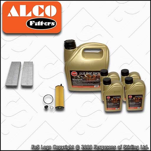 SERVICE KIT for AUDI A6 (C6) 2.7 TDI ALCO OIL CABIN FILTER +OIL (2004-2008)