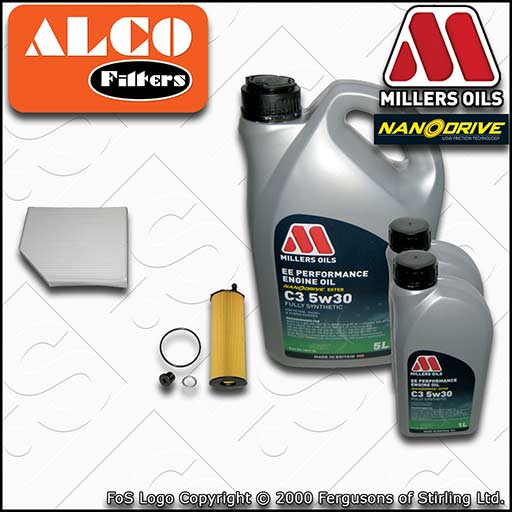 SERVICE KIT for AUDI A5 (8T) 2.7 3.0 TDI OIL CABIN FILTERS +EE OIL (2007-2008)