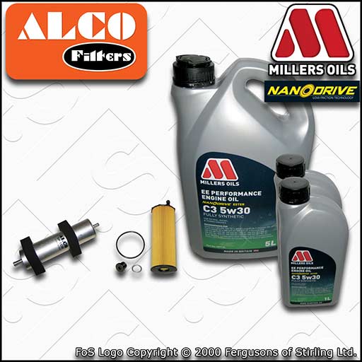 SERVICE KIT for AUDI A5 (8T) 2.7 3.0 TDI OIL FUEL FILTERS +EE NANO OIL 2007-2008