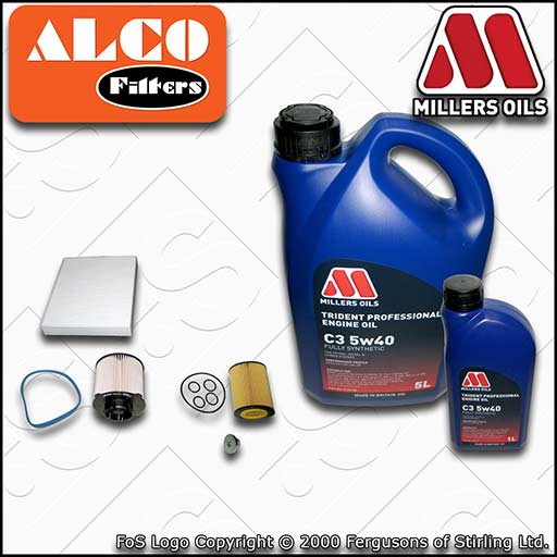 SERVICE KIT for VAUXHALL ASTRA J 1.7 CDTI OIL FUEL CABIN FILTER +OIL (2009-2015)