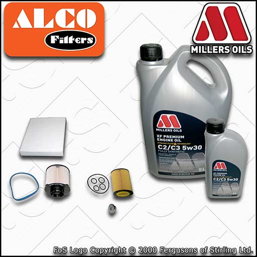 SERVICE KIT for VAUXHALL ASTRA J 1.7 CDTI OIL FUEL CABIN FILTER +OIL (2009-2015)