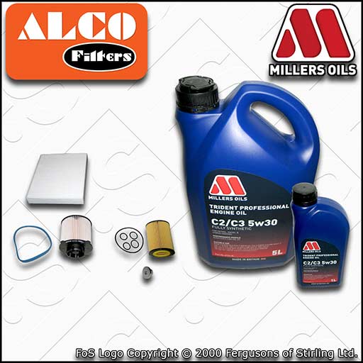 SERVICE KIT for VAUXHALL ASTRA J 1.7 CDTI OIL FUEL CABIN FILTER +OIL (2009-2015)