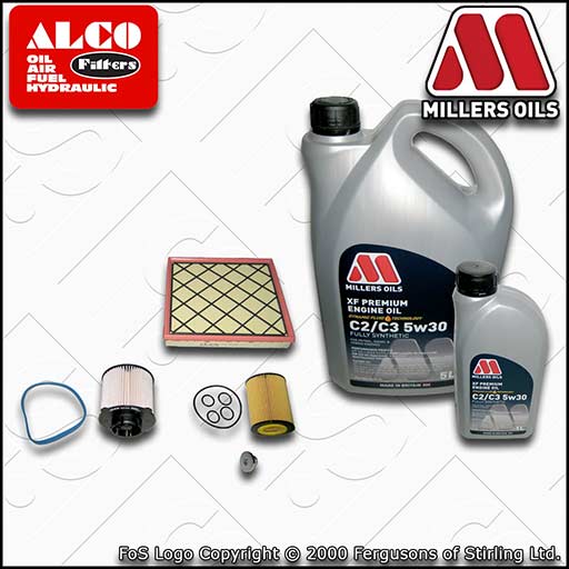 SERVICE KIT for VAUXHALL ASTRA J 1.7 CDTI OIL AIR FUEL FILTERS +OIL (2009-2015)