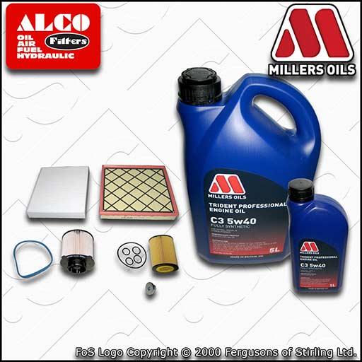 SERVICE KIT for VAUXHALL ASTRA J 1.7 CDTI OIL AIR FUEL CABIN FILTER +OIL (09-15)