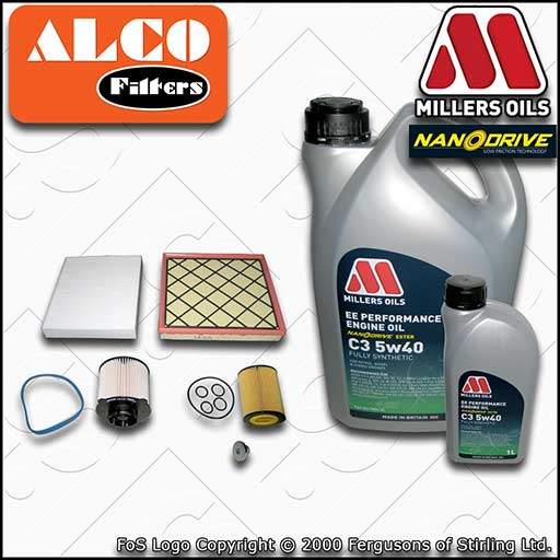 SERVICE KIT for VAUXHALL ASTRA J 1.7 CDTI OIL AIR FUEL CABIN FILTER +OIL (09-15)